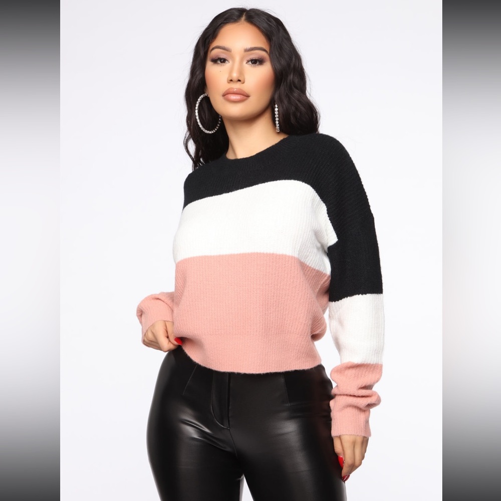 Fashion Nova brand new combo sweater in Large